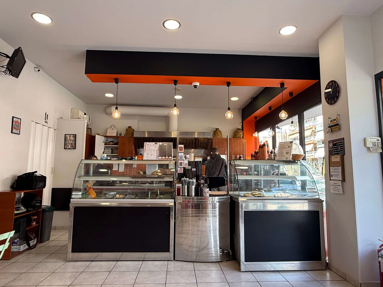 The counter and pastry display at Geuseis & Geuseis, 35 Vikela Street