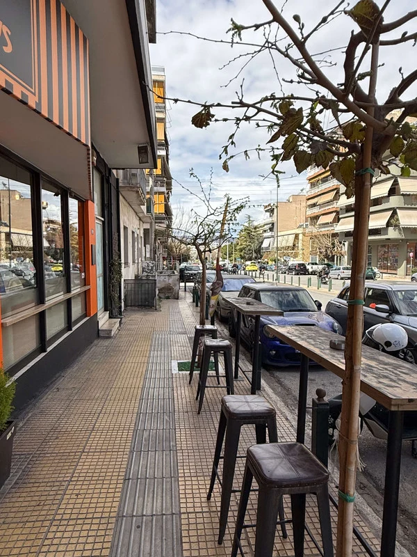 Our outdoor seating